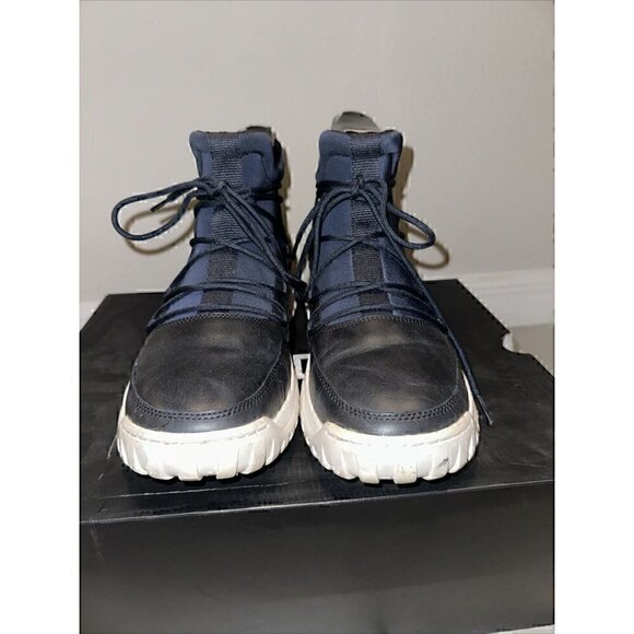 Aldo Men's Black and Blue Sneakers - Picture 4 of 7